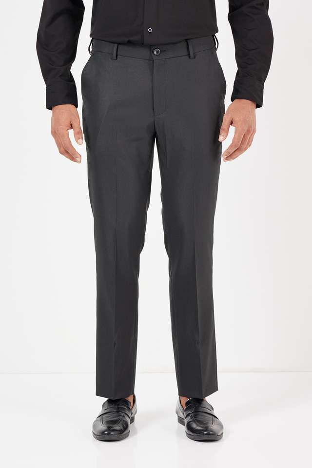 Solid-Polyester-Slim-Fit-Men-s-Formal-Trousers