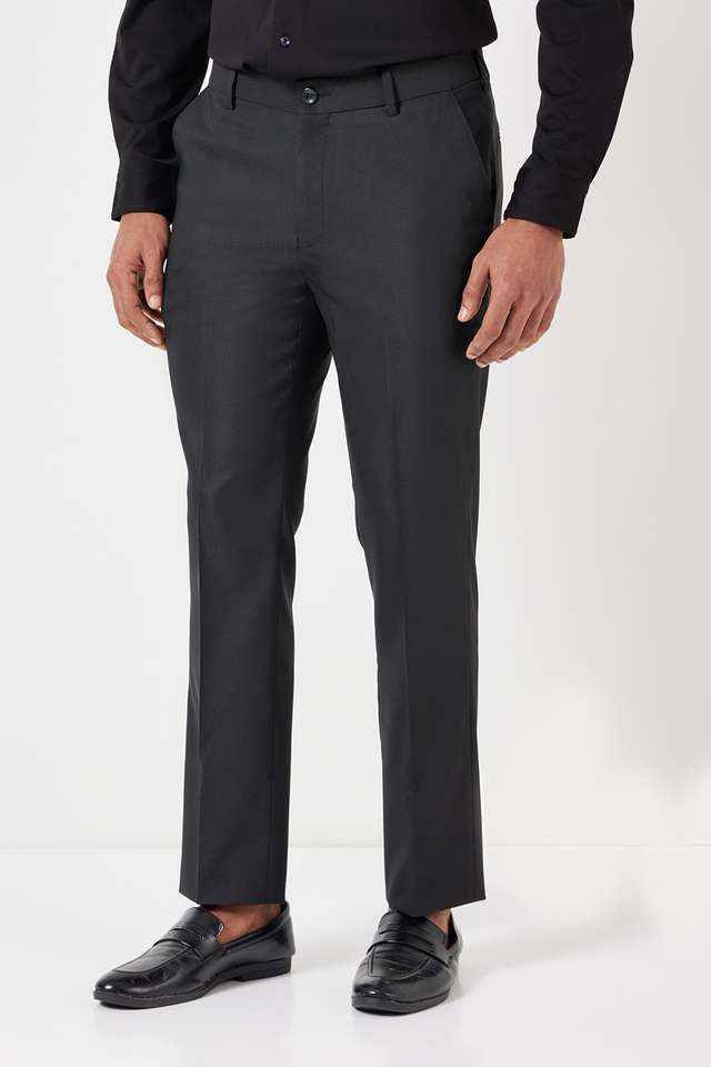 Solid-Polyester-Slim-Fit-Men-s-Formal-Trousers