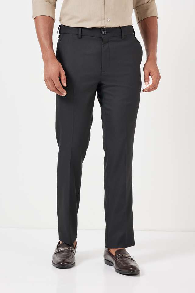 Solid-Polyester-Slim-Fit-Men-s-Formal-Trousers