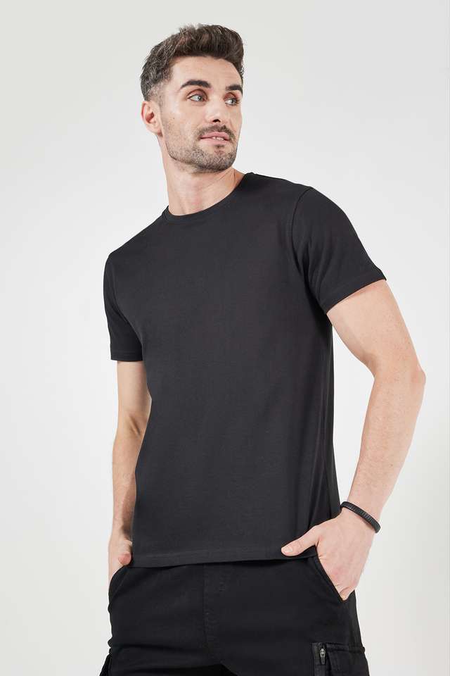 Solid-Cotton-Men-s-T-Shirt