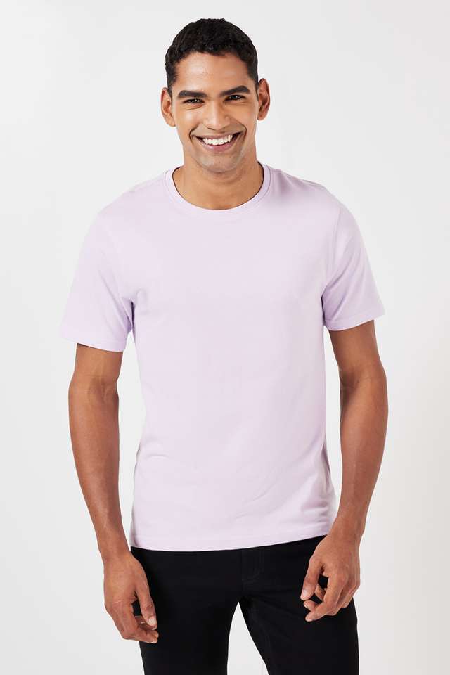 Solid-Cotton-Regular-Fit-Men-T-Shirt