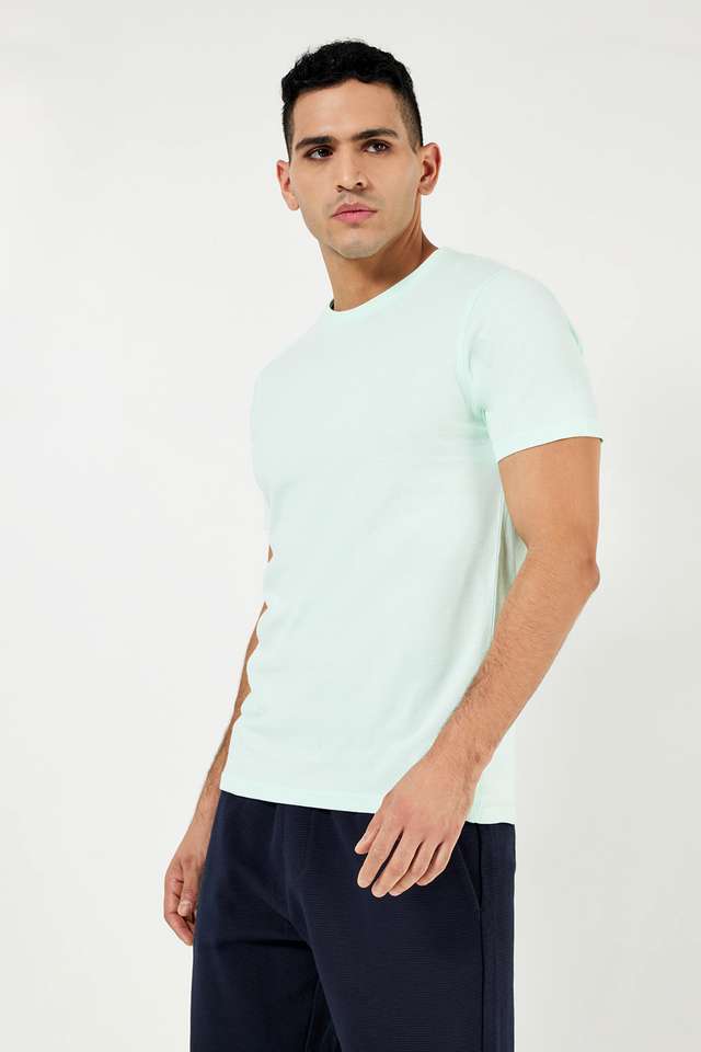 Solid-Cotton-Round-Neck-Men-s-T-Shirt