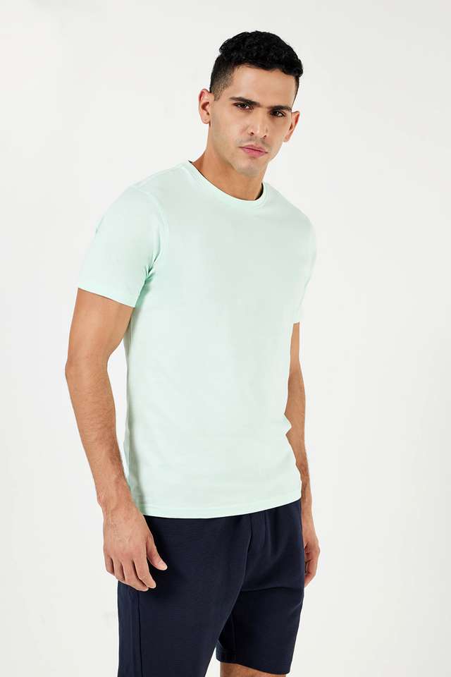 Solid-Cotton-Round-Neck-Men-s-T-Shirt