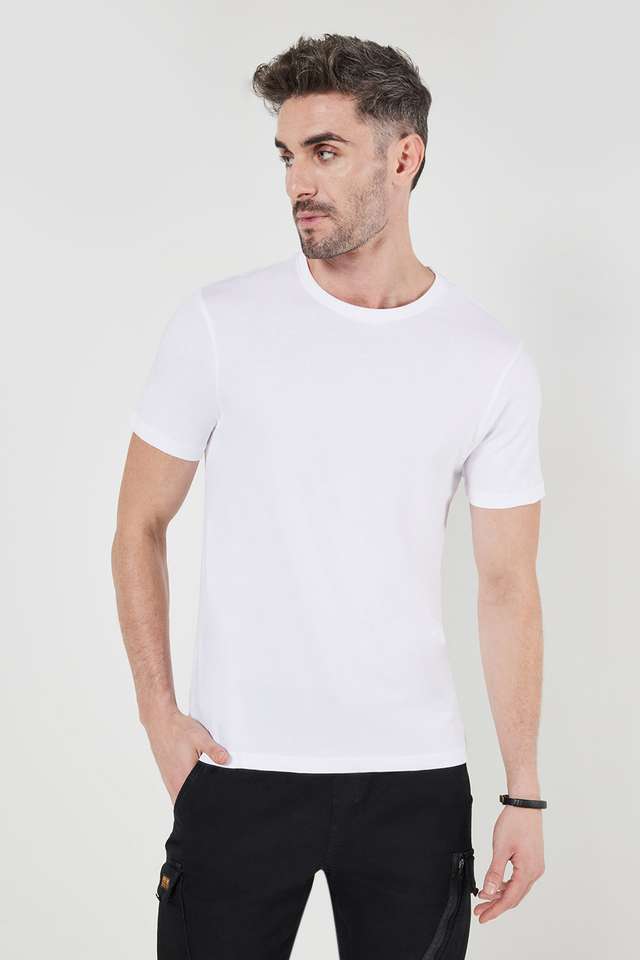 Solid-Cotton-Men-s-T-Shirt