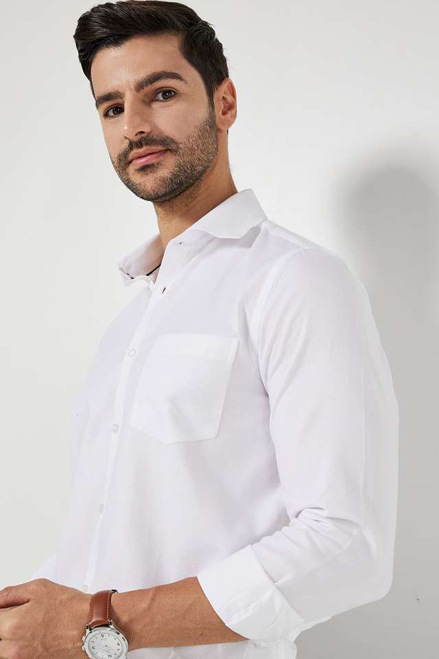 Textured-Cotton-Slim-Fit-Men-s-Formal-Shirt