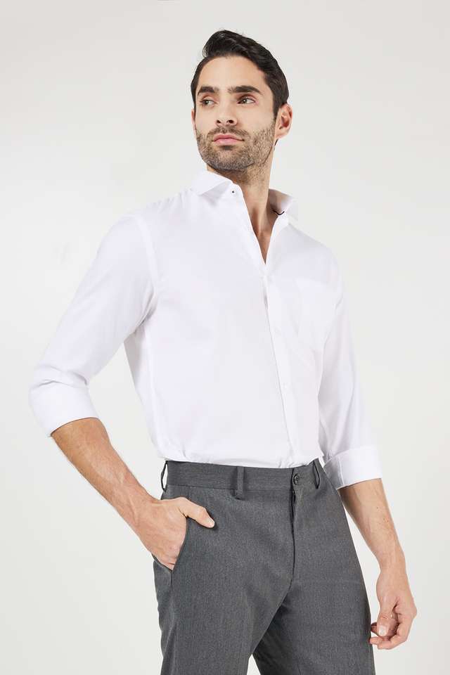 Textured-Cotton-Slim-Fit-Men-s-Formal-Shirt