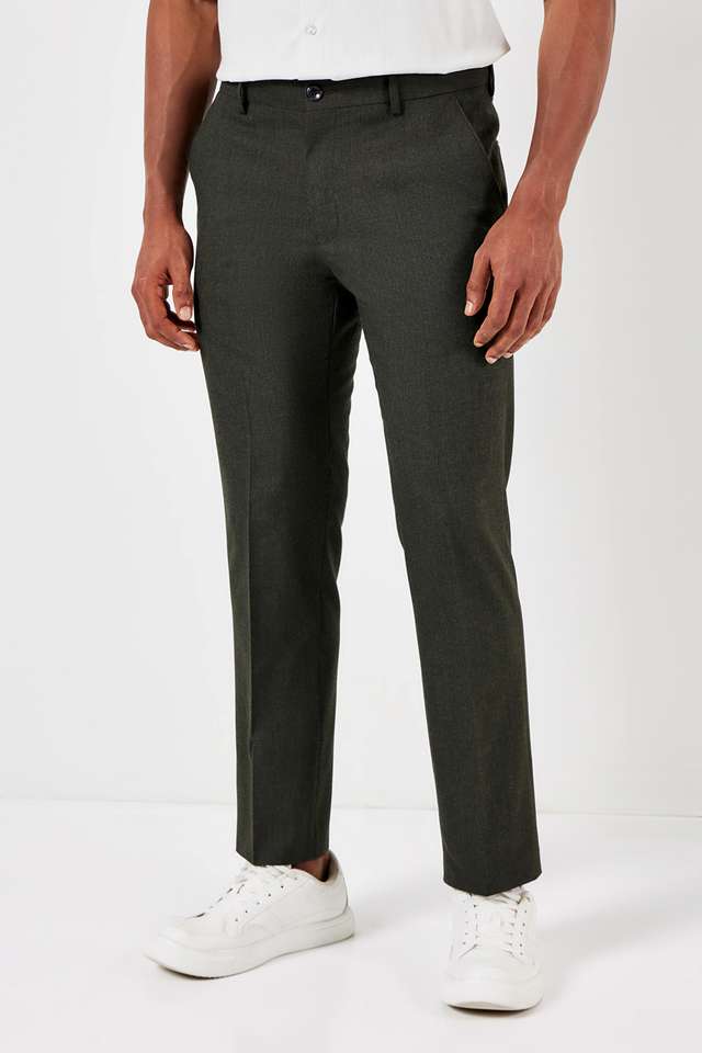 Solid-Polyester-Slim-Fit-Men-s-Formal-Trousers