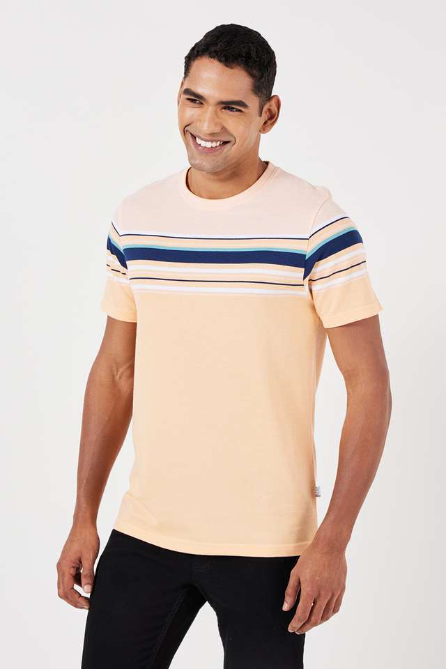Stripes-Cotton-Regular-Fit-Men-T-Shirt