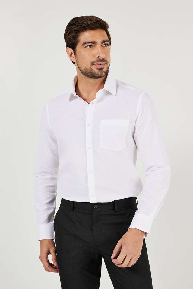 Solid-Cotton-Slim-Fit-Men-s-Formal-Shirt