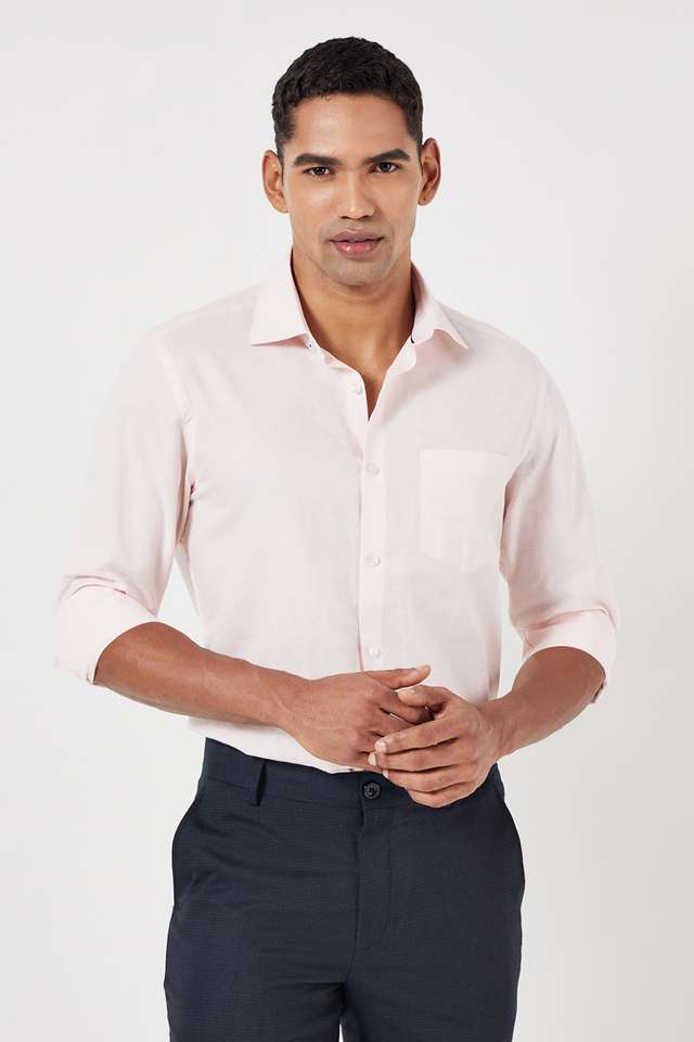 Solid-Cotton-Slim-Fit-Men-s-Formal-Shirt