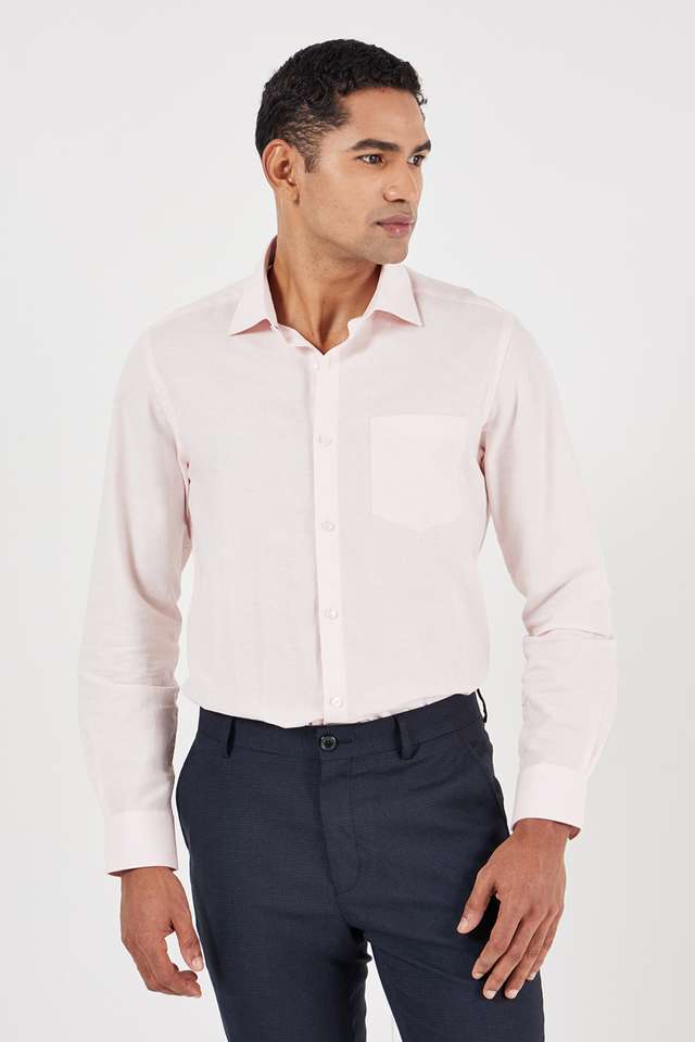 Solid-Cotton-Slim-Fit-Men-s-Formal-Shirt