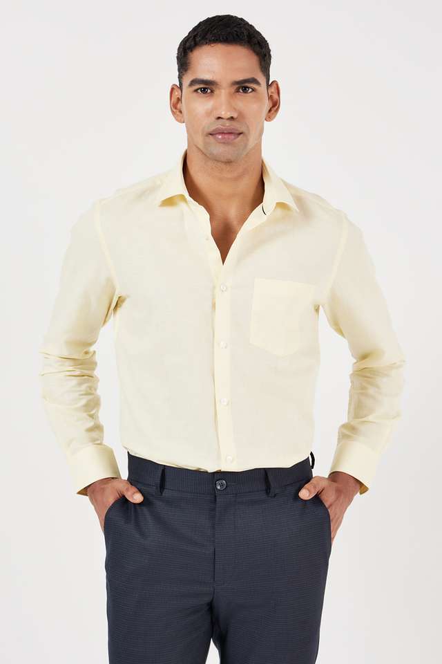 Solid-Cotton-Slim-Fit-Men-s-Formal-Shirt