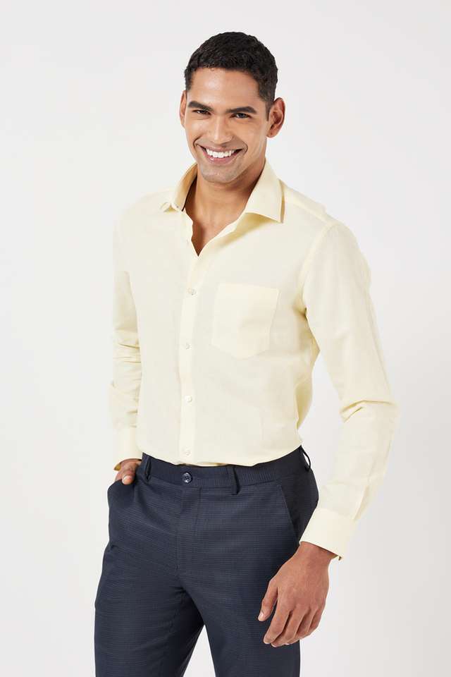 Solid-Cotton-Slim-Fit-Men-s-Formal-Shirt