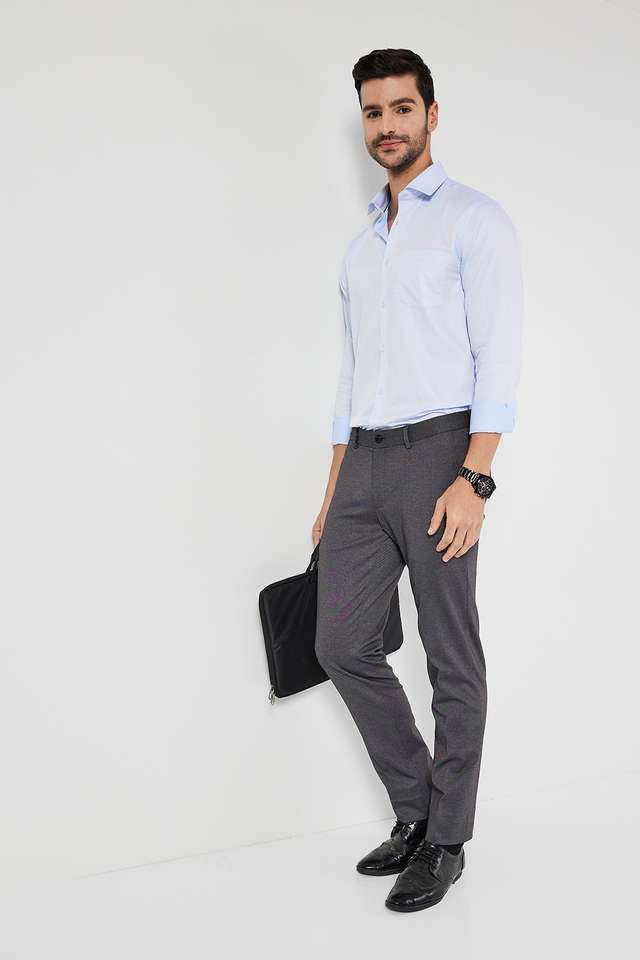Textured-Cotton-Slim-Fit-Men-s-Formal-Shirt