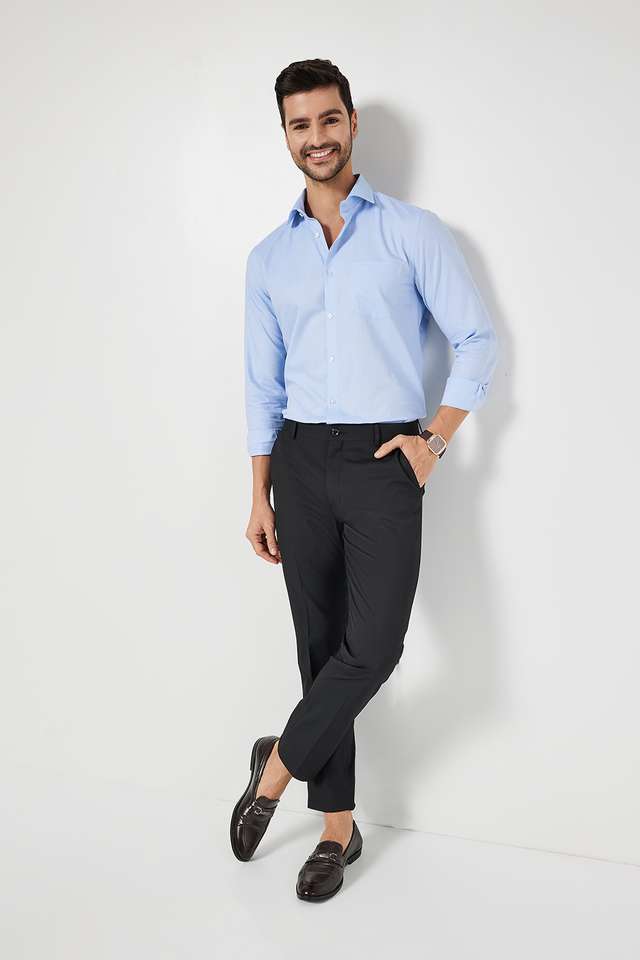 Textured-Cotton-Slim-Fit-Men-s-Formal-Shirt
