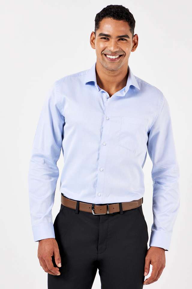 Textured-Cotton-Slim-Fit-Men-s-Formal-Shirt