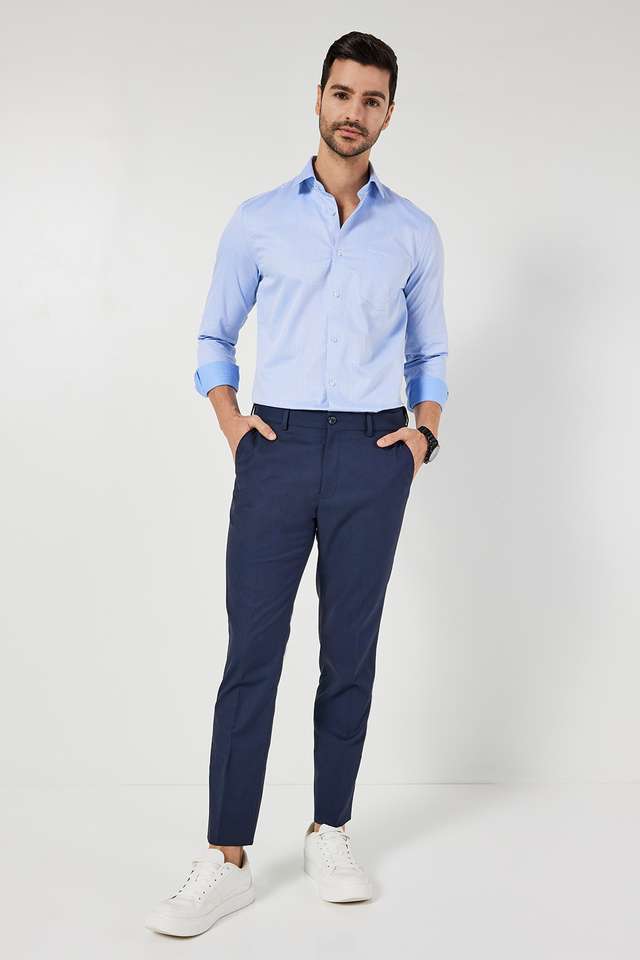 Textured-Cotton-Slim-Fit-Men-s-Formal-Shirt