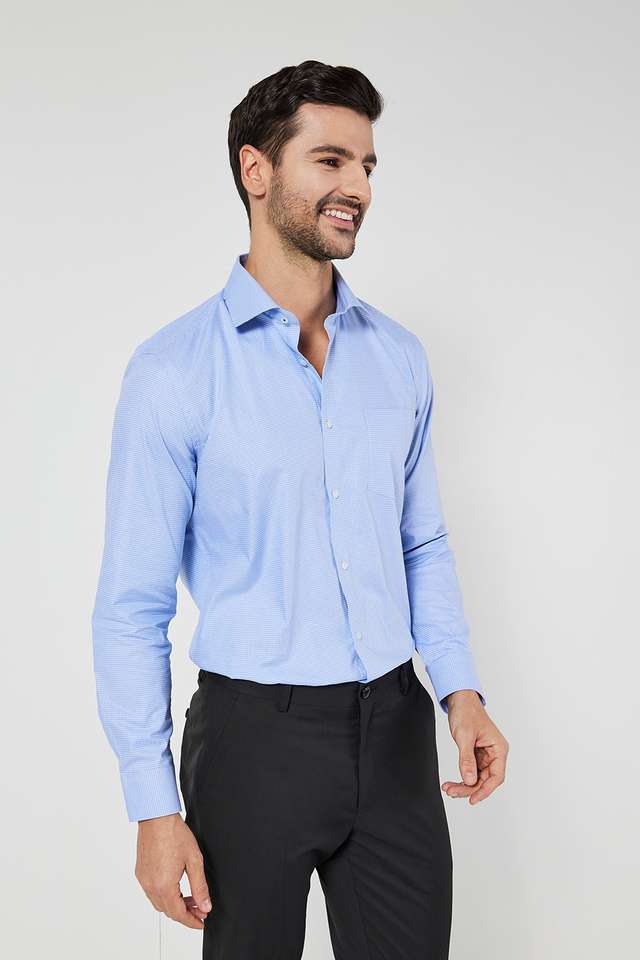 Textured-Cotton-Slim-Fit-Men-s-Formal-Shirt