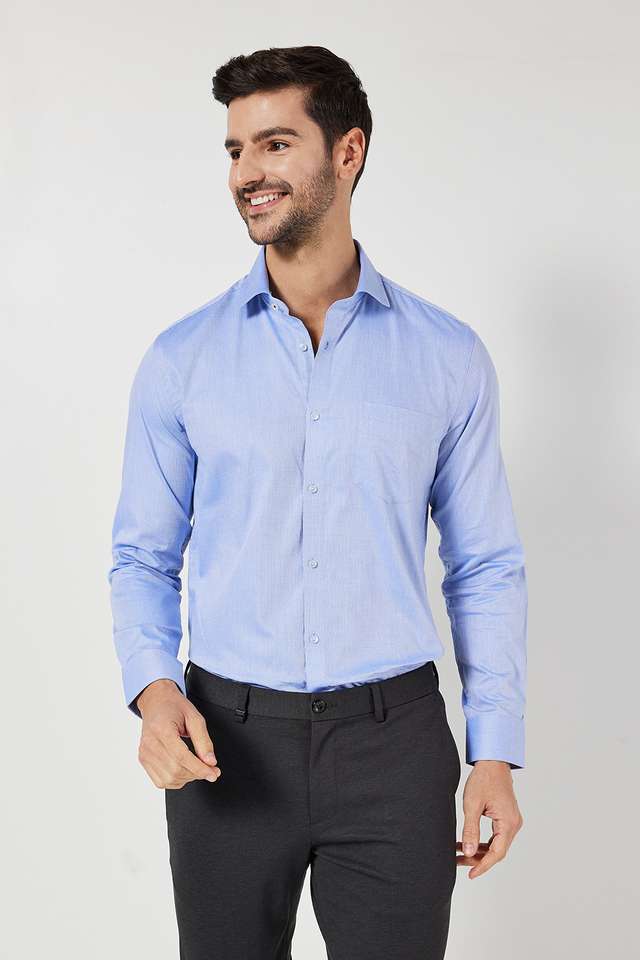 Textured-Cotton-Slim-Fit-Men-s-Formal-Shirt