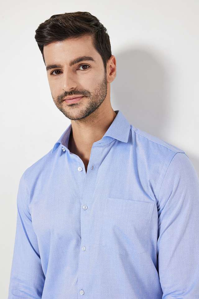 Textured-Cotton-Slim-Fit-Men-s-Formal-Shirt
