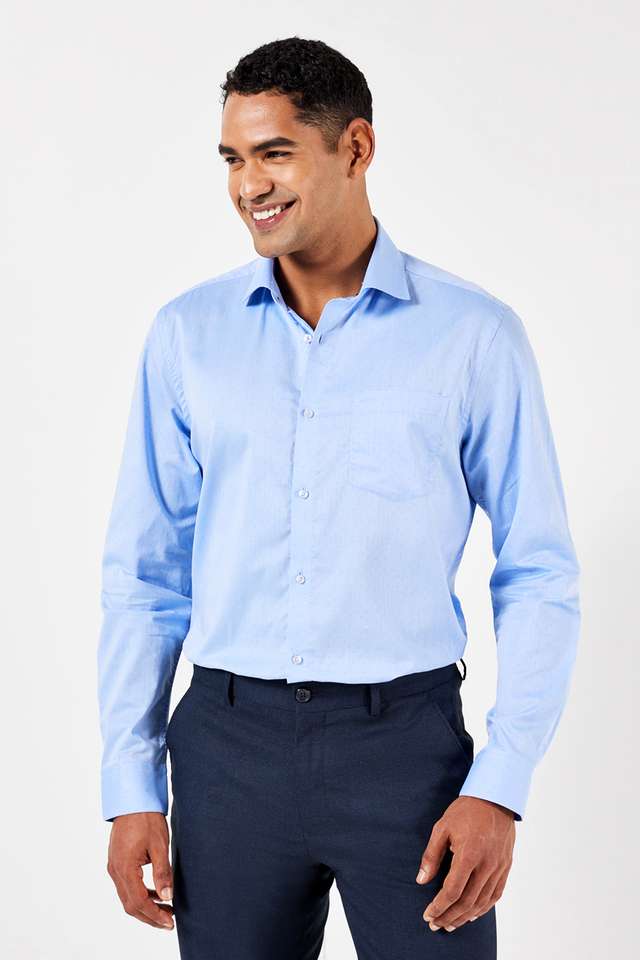 Textured-Cotton-Slim-Fit-Men-s-Formal-Shirt