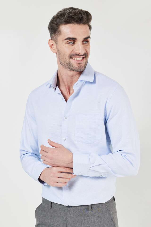 Textured-Cotton-Slim-Fit-Men-s-Formal-Shirt