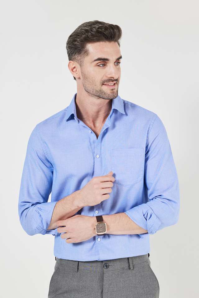 Textured-Cotton-Slim-Fit-Men-s-Formal-Shirt