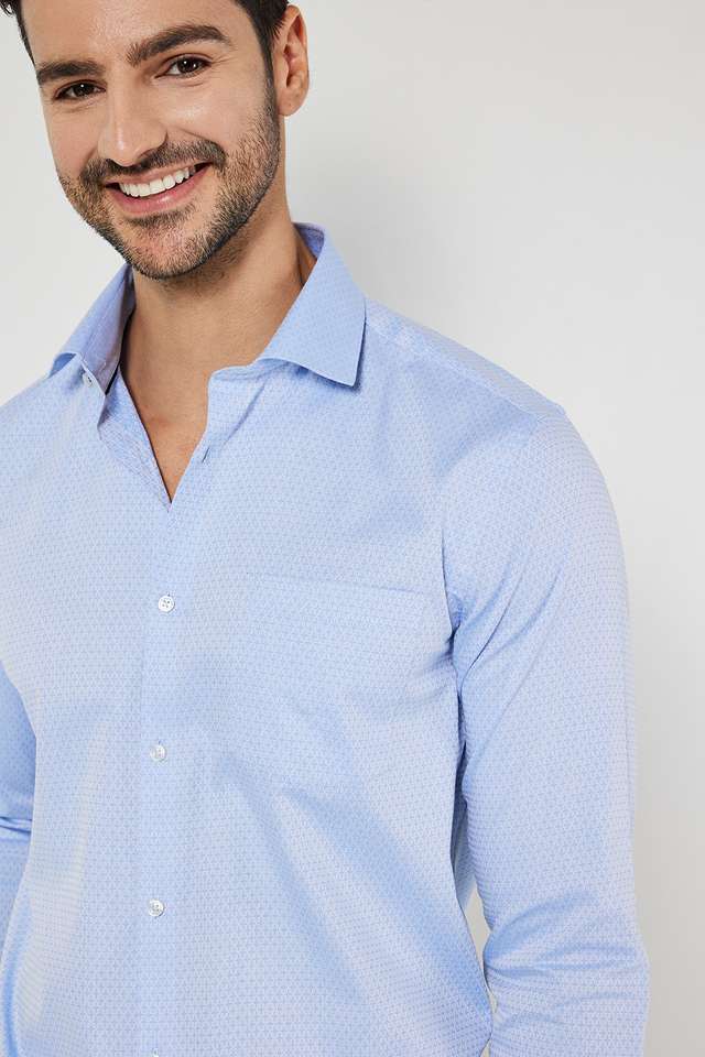 Textured-Cotton-Slim-Fit-Men-s-Formal-Shirt