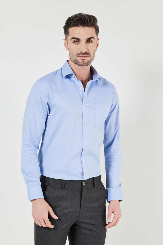 Textured-Cotton-Slim-Fit-Men-s-Formal-Shirt