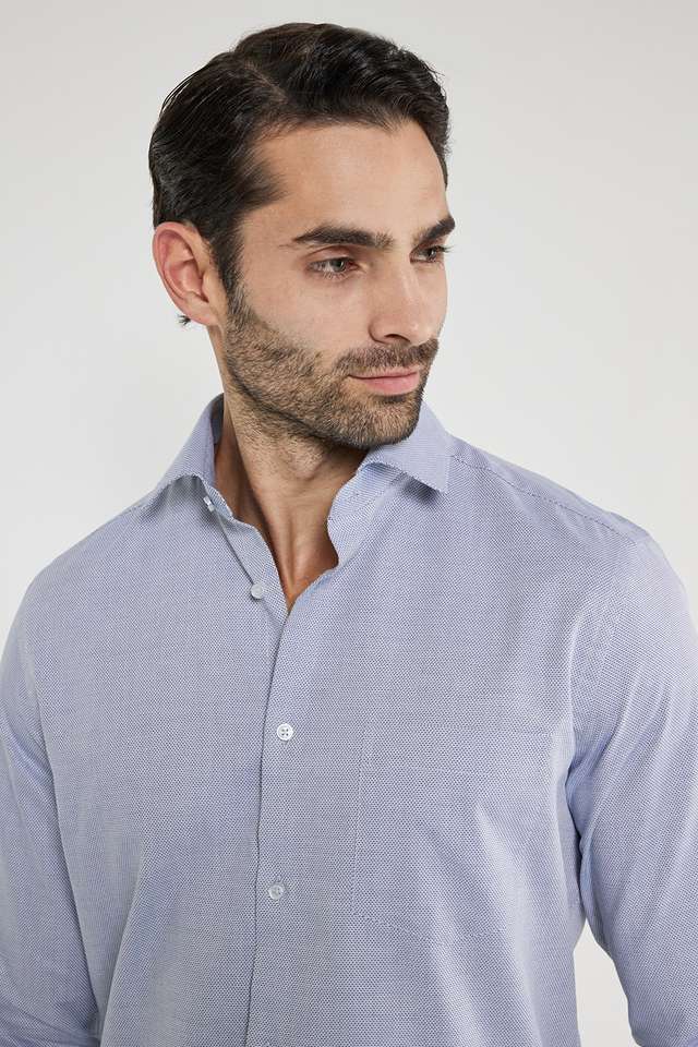 Textured-Cotton-Slim-Fit-Men-s-Formal-Shirt
