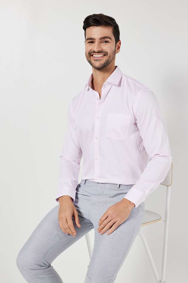 Textured-Cotton-Slim-Fit-Men-s-Formal-Shirt