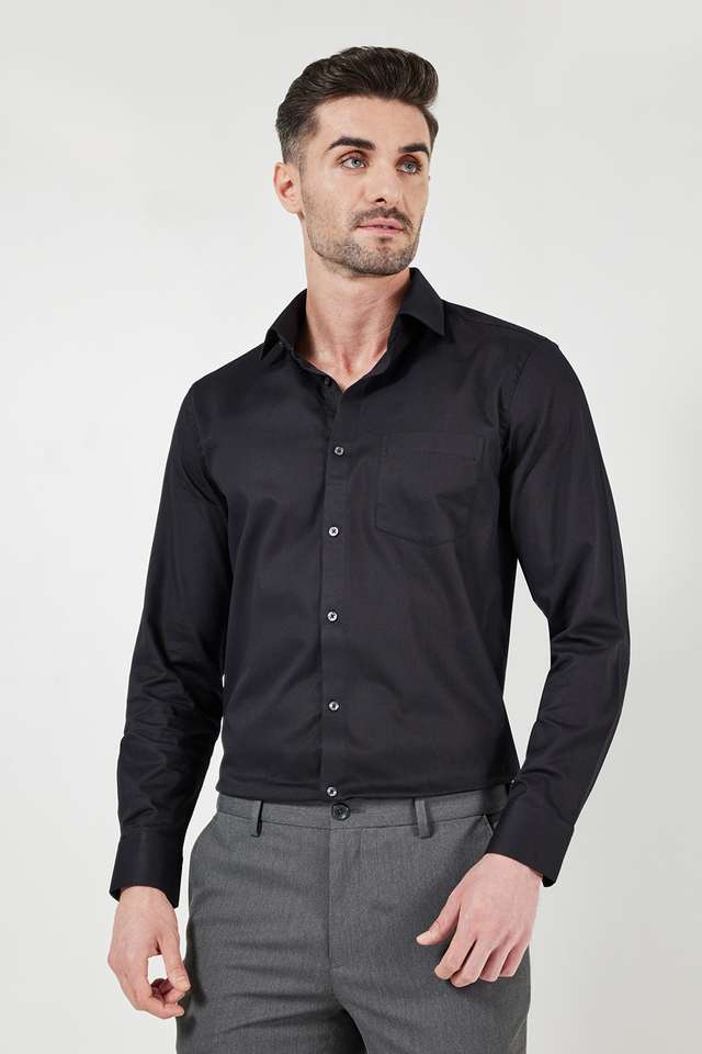 Textured-Cotton-Slim-Fit-Men-s-Formal-Shirt
