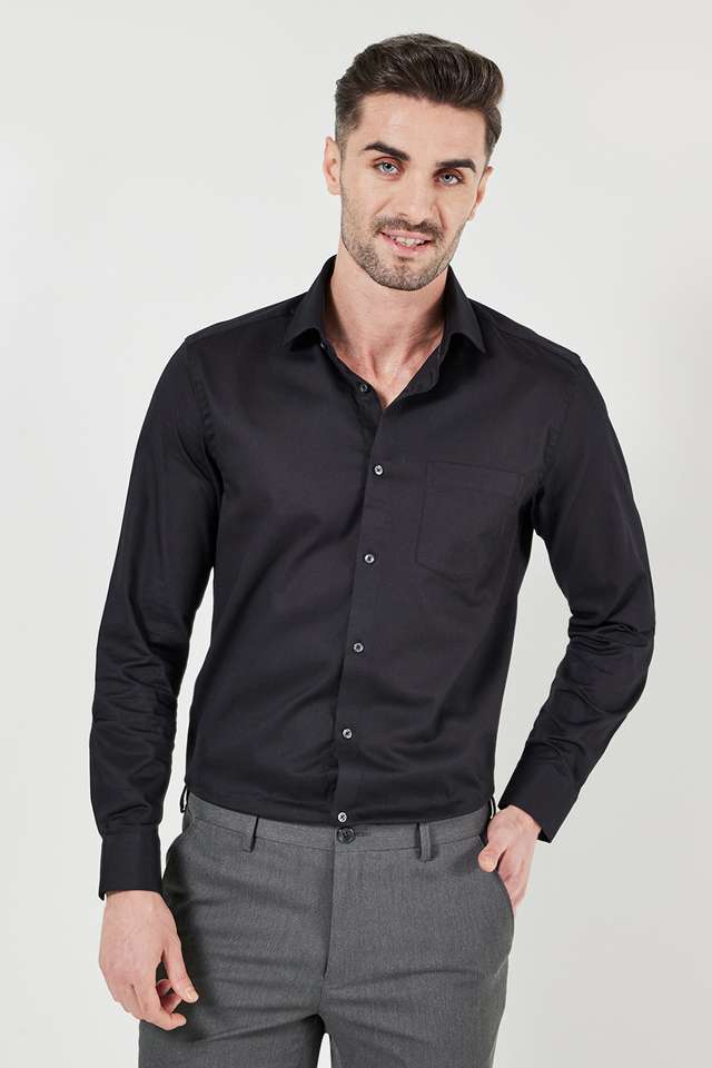 Textured-Cotton-Slim-Fit-Men-s-Formal-Shirt