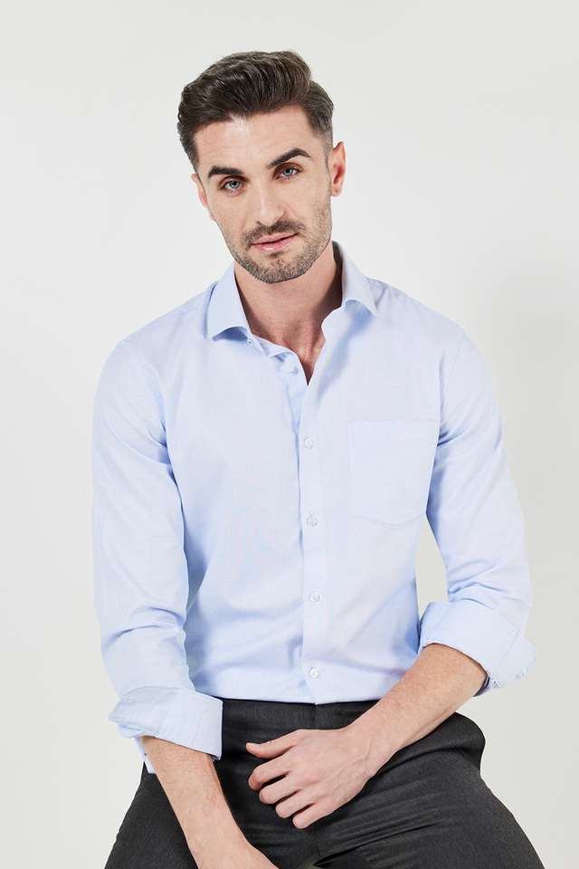 Textured-Cotton-Slim-Fit-Men-s-Formal-Shirt