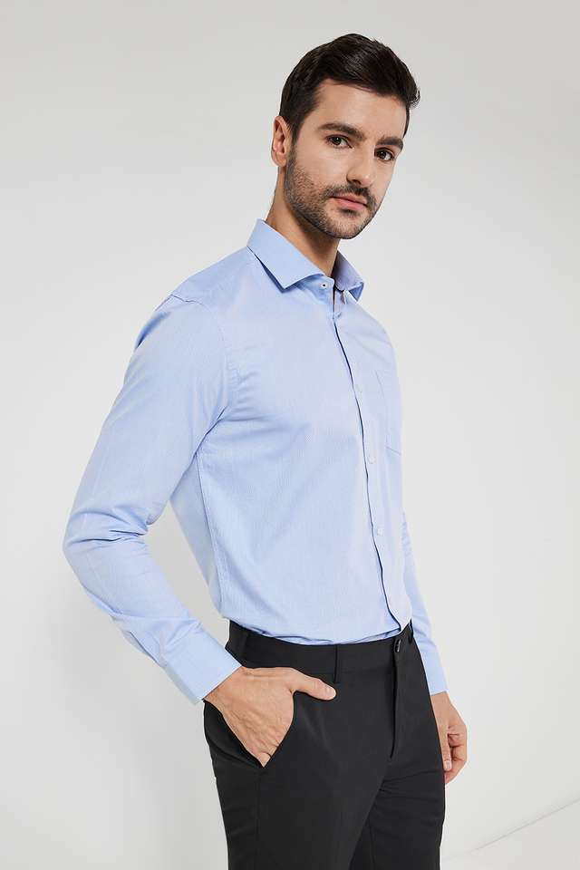 Textured-Cotton-Slim-Fit-Men-s-Formal-Shirt