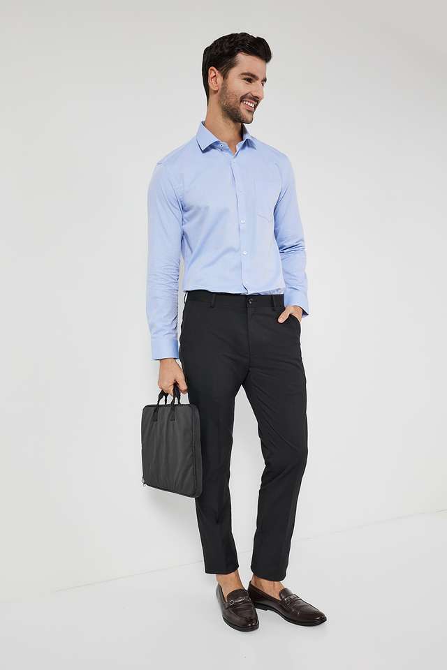 Textured-Cotton-Slim-Fit-Men-s-Formal-Shirt