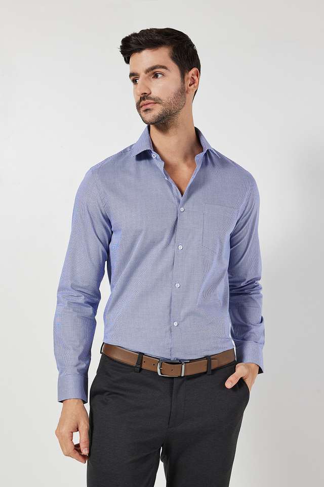Textured-Cotton-Slim-Fit-Men-s-Formal-Shirt