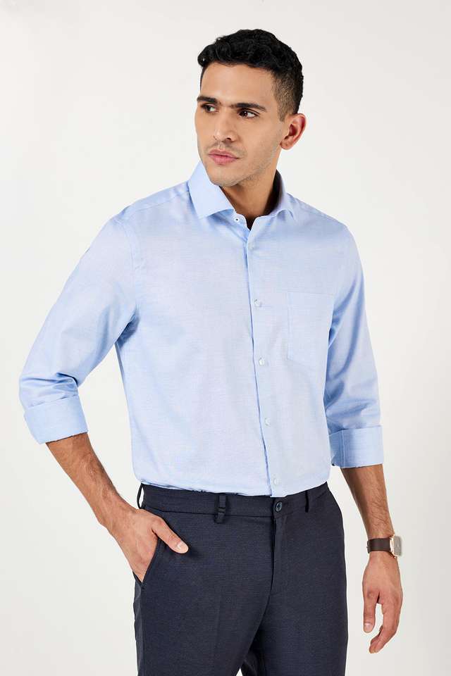 Textured-Cotton-Slim-Fit-Men-s-Formal-Shirt
