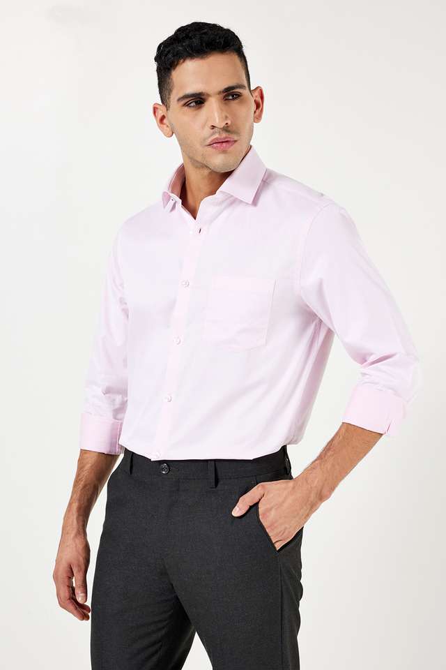 Textured-Cotton-Slim-Fit-Men-s-Formal-Shirt