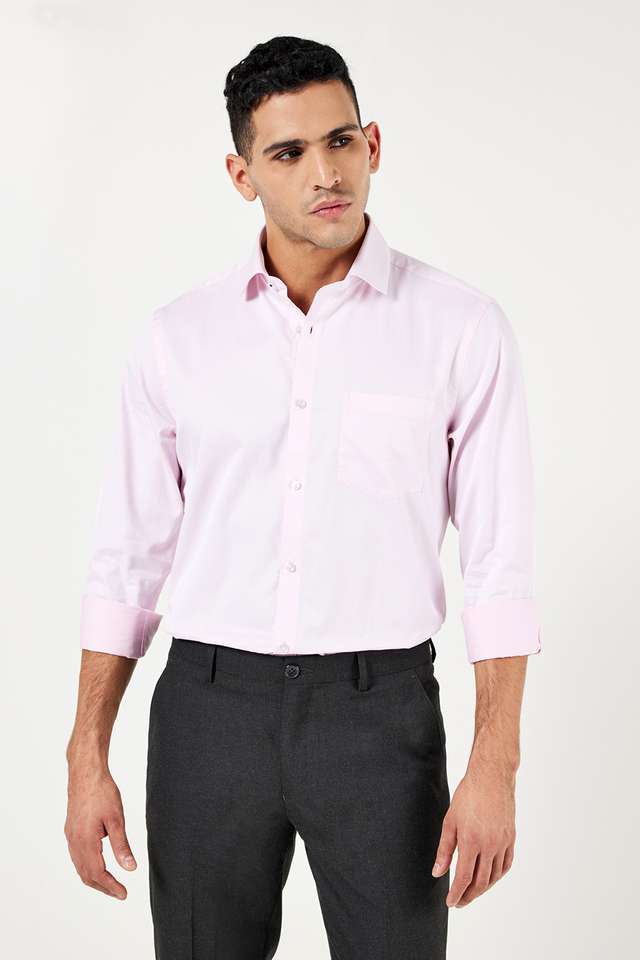 Textured-Cotton-Slim-Fit-Men-s-Formal-Shirt