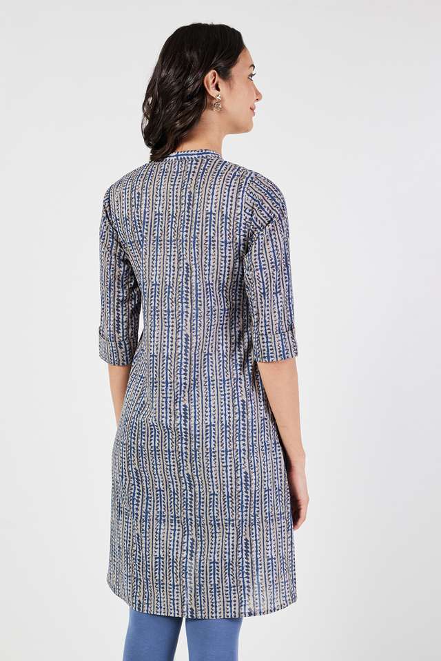 Printed-Cotton-Collared-Women-s-Casual-Wear-Kurta