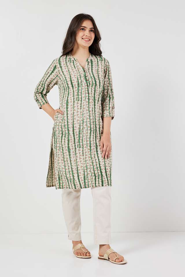 Printed-Rayon-Collared-Women-s-Casual-Wear-Kurta