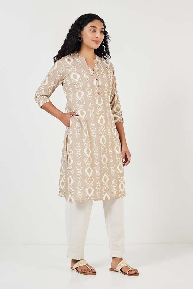 Printed-Rayon-Collared-Women-s-Casual-Wear-Kurta