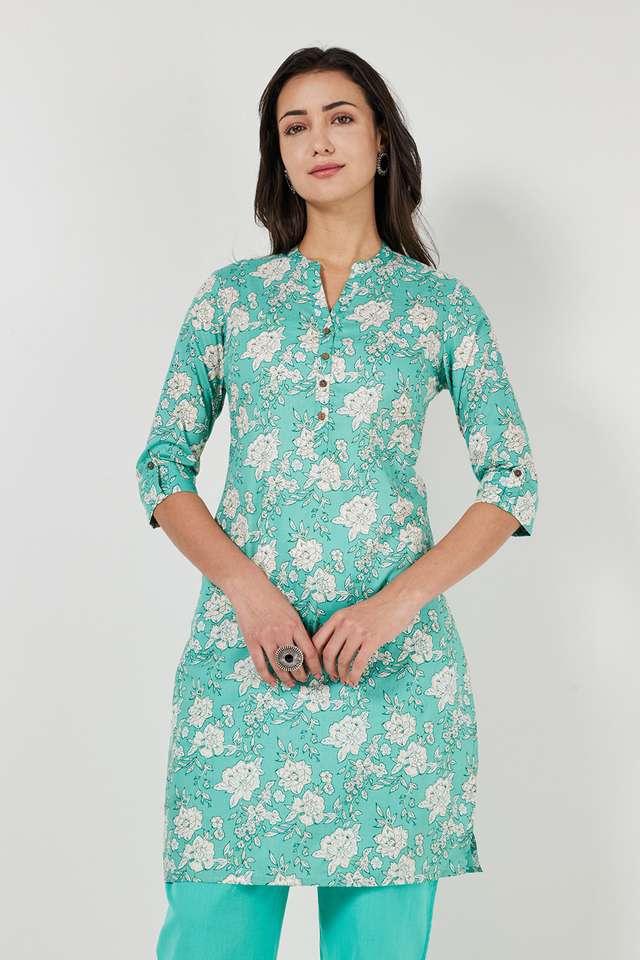 Printed-Cotton-Collared-Women-s-Casual-Wear-Kurta
