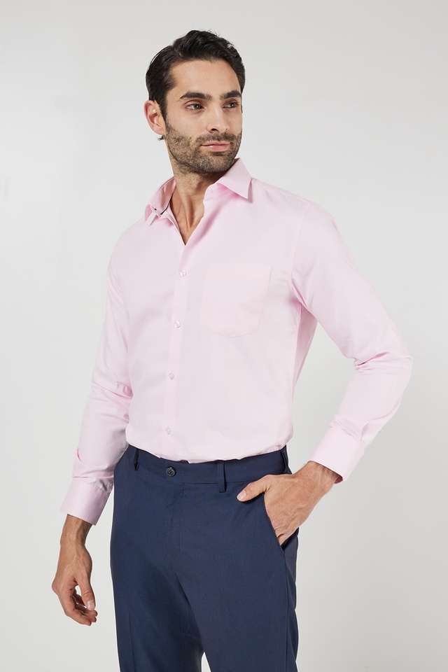 Solid-Cotton-Slim-Fit-Men-s-Formal-Shirt