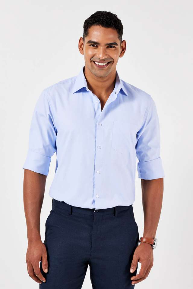 Solid-Cotton-Slim-Fit-Men-s-Formal-Shirt