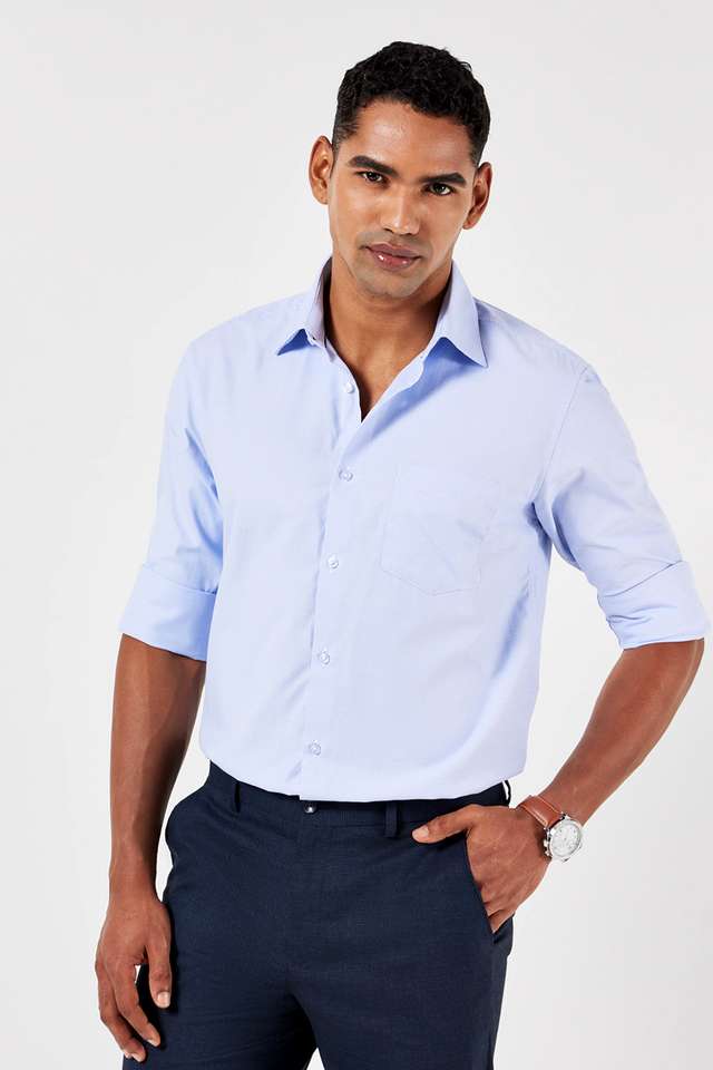 Solid-Cotton-Slim-Fit-Men-s-Formal-Shirt