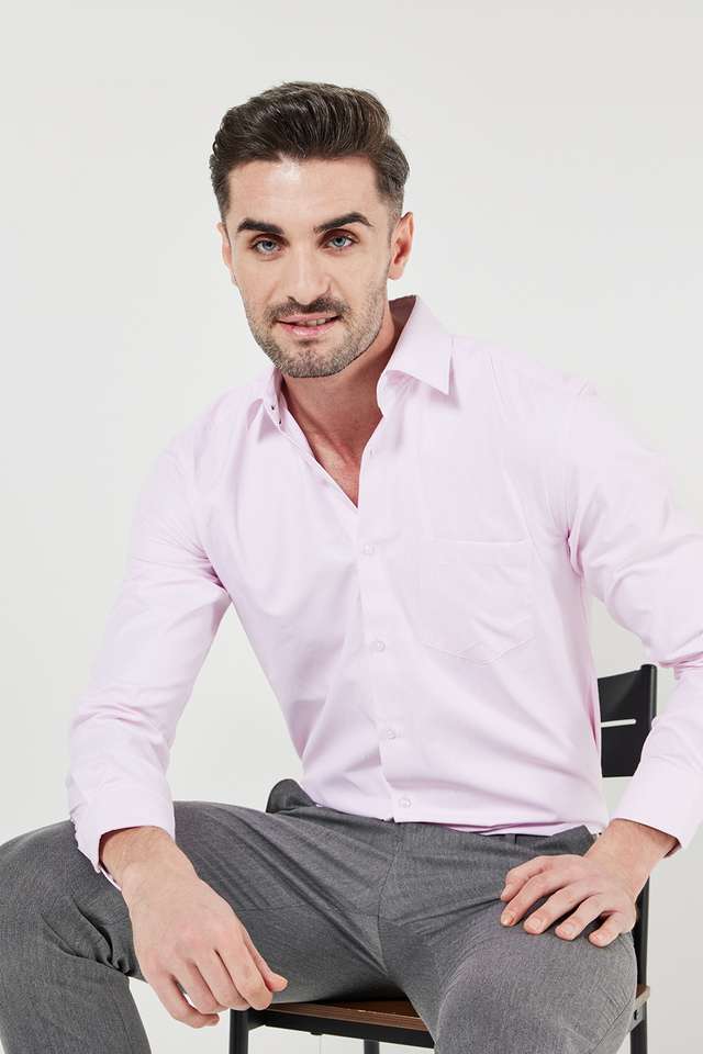 Solid-Cotton-Slim-Fit-Men-s-Formal-Shirt