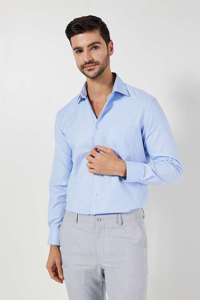 Solid-Cotton-Slim-Fit-Men-s-Formal-Shirt