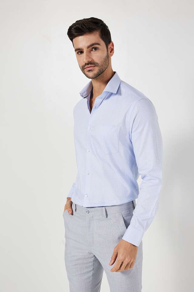 Textured-Cotton-Slim-Fit-Men-s-Formal-Shirt